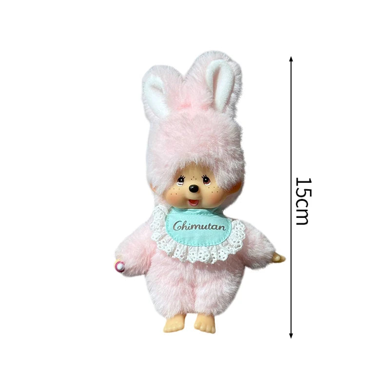 Monchhichi Keychain Kawaii Keychains for Bags Monchhichi Doll Hanging Pendants Children's Day Birthday Gift 몬치치