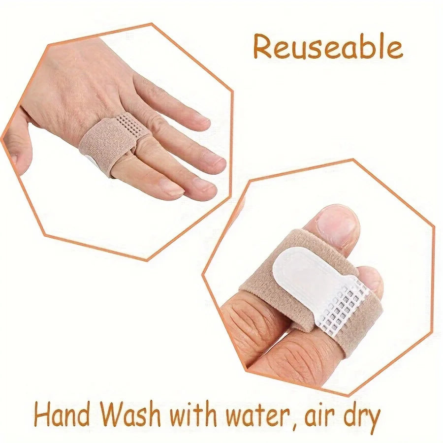 Hammer Toe Straightener Corrector, Broken Toe Wraps with Soft Padded for Women & Men Pain Relief, Big Toe Splint Protec