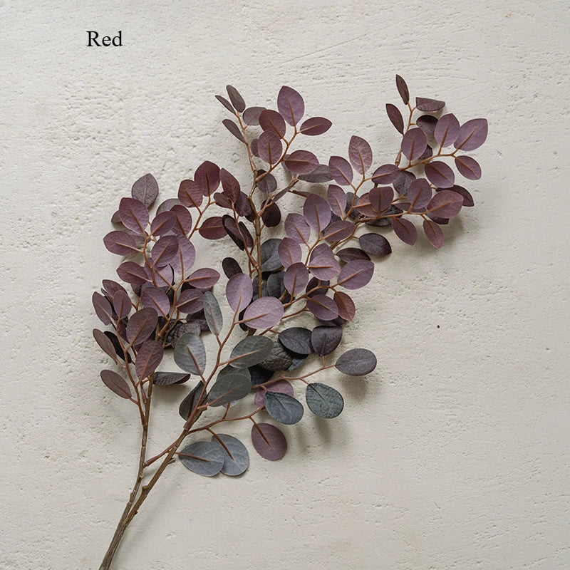 27IN Artificial Red Loropetalum Leaves Faux Flowers Home Decor Wedding Decoration Shop Window Display