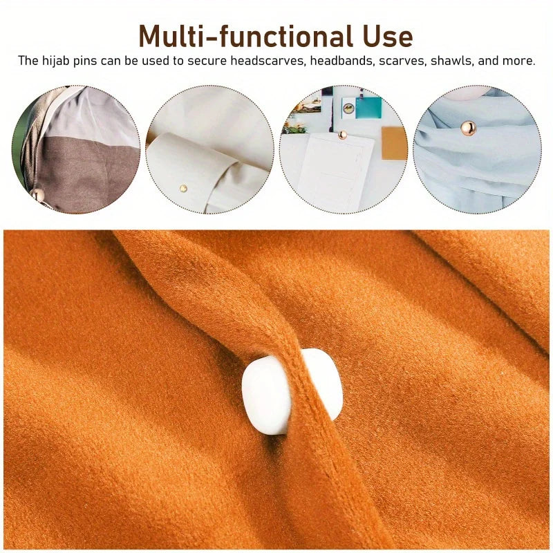Brooch Headscarf Magnetic Pin Buttons For Clothing Buckle Hijab Brooch Strong Small Snaps Clothes Hat