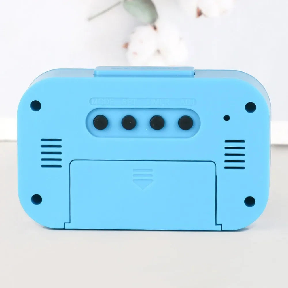 Digital Led Clock Household Bedside Battery Powered Multi-function Alarm