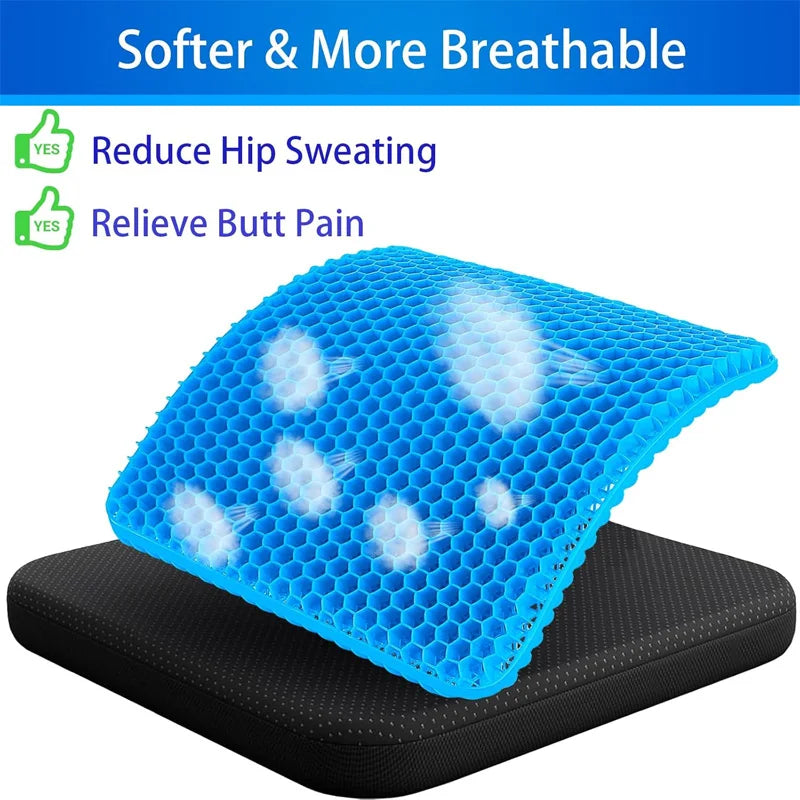 Honeycomb Cooling Gel Seat Cushion