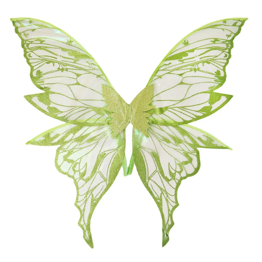 Adults Fairy Wings Girls Sparkling Angel Wings  Costume Wings for Halloween Costume Dress up Party Favor Christmas Gift