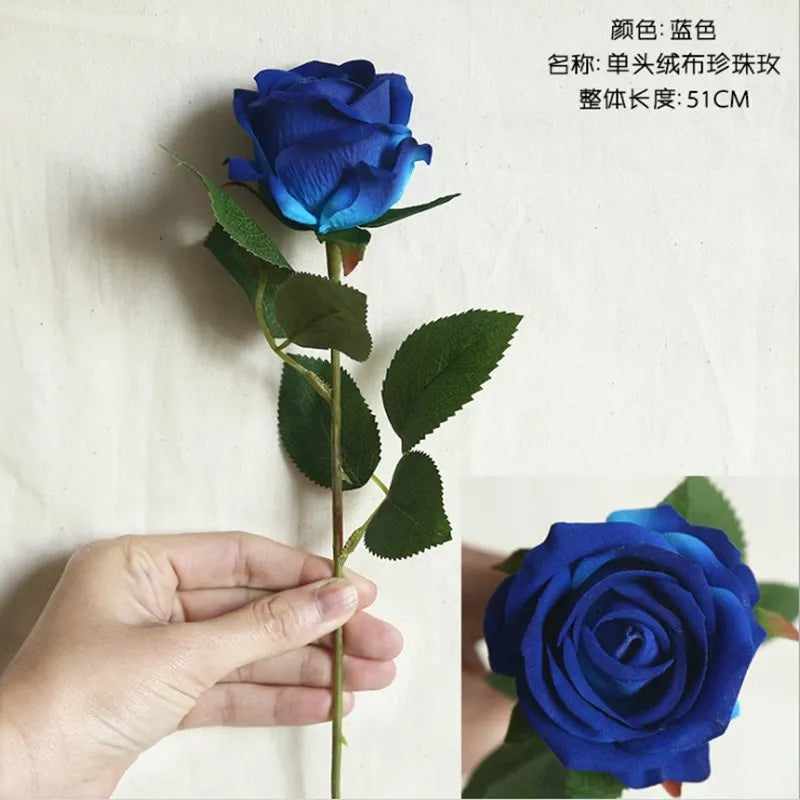 5/10pcs Artificial Flowers Silk Rose Hom Decor Wedding Bridal Bouquet Outdoor Garden Arch Accessory Valentine's Day Diy Gift Box
