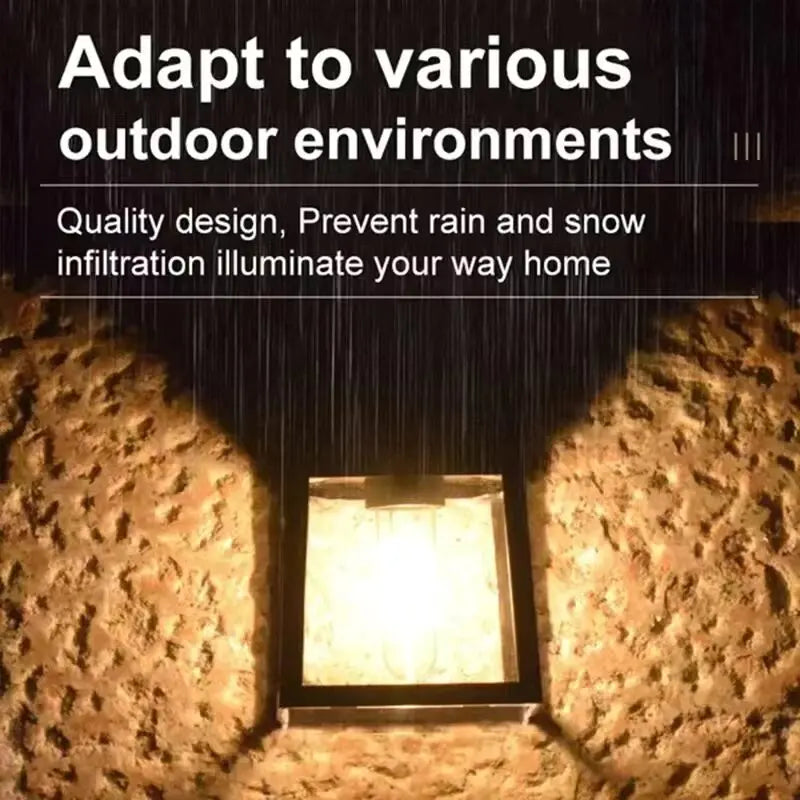 Powerful Solar Wall Light Outdoor Waterproof LED Lamp House