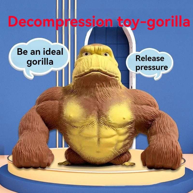 Fashion Antistress Gorilla Funny Gorilla Decompression Toy Doll Decompression Creative Toy Indestructible Soft Gorilla Statue