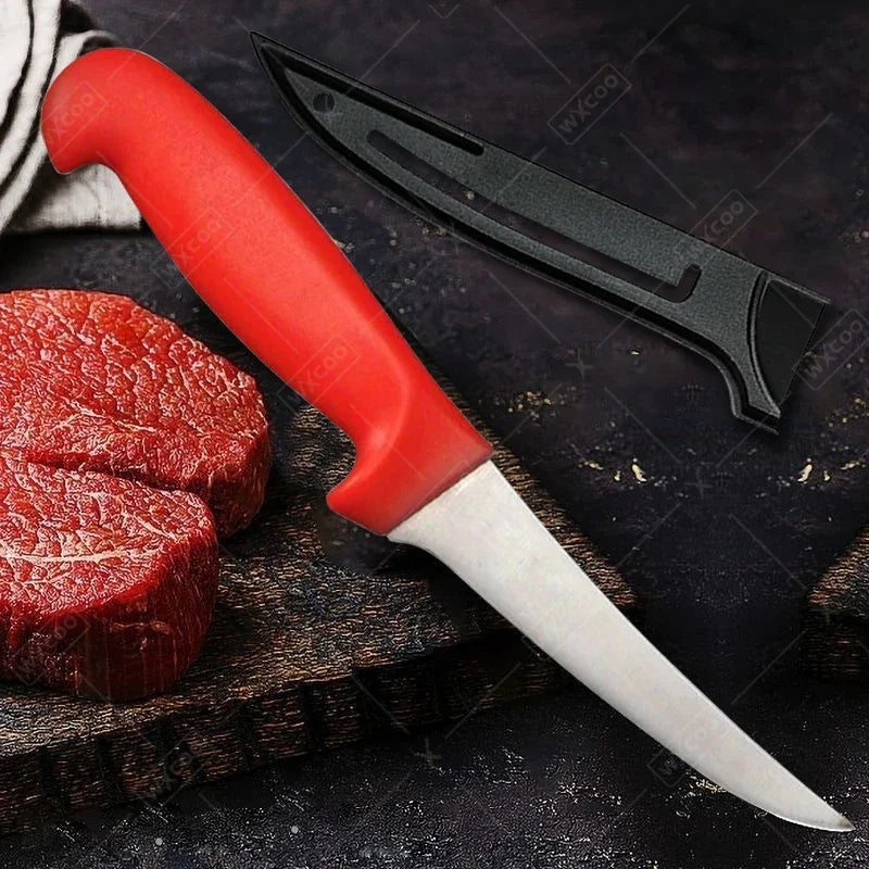 Kitchen Boning Knife Stainless Steel Skinning Carving Knife Meat Butcher Cleaver Utility Slicing Fish Vegetable Fruit Knives