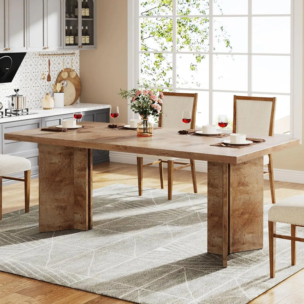 63-Inch Farmhouse Rectangular Dining Table