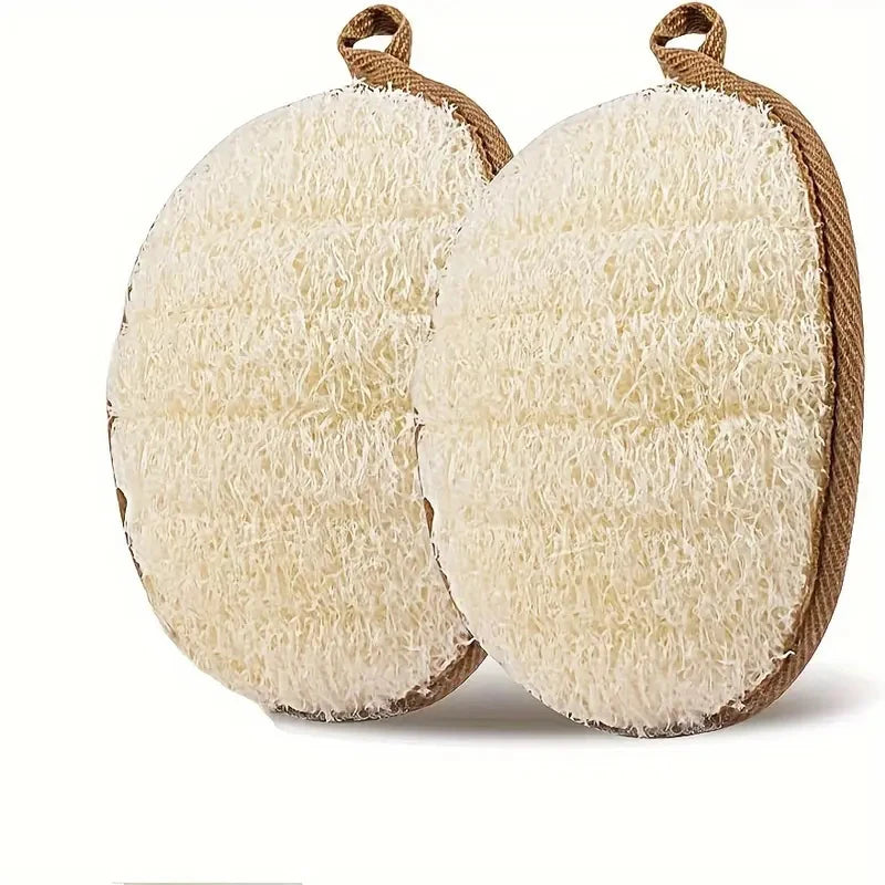 Natural Loofah Body Scrubber Bath Exfoliating Sponge Soft Shower Brush Cleaner Pad Exfoliator Shower Puff Body Skin Care Tool