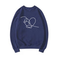 Love Yourself Heart Sweatshirt Love Yourself Tear Hoodie Heart Pullovers Women Long Sleeve Crewneck Sweatshirts Casual Hoodies