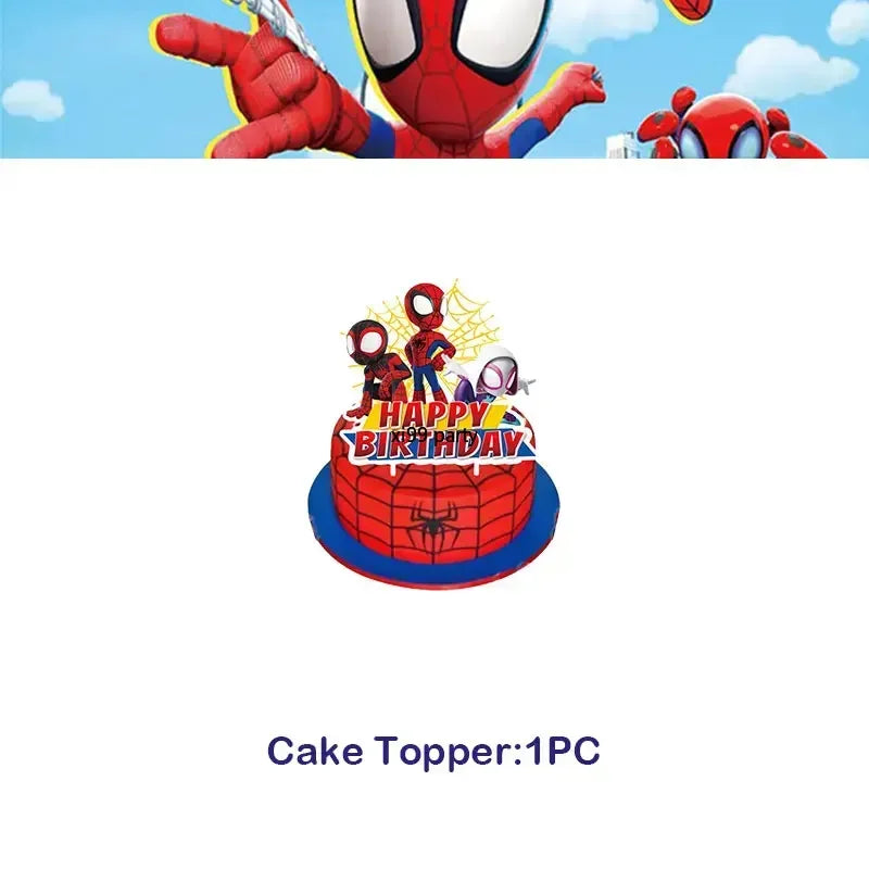 Spidey and Friends Kids Birthday Party Decor Set Disposable