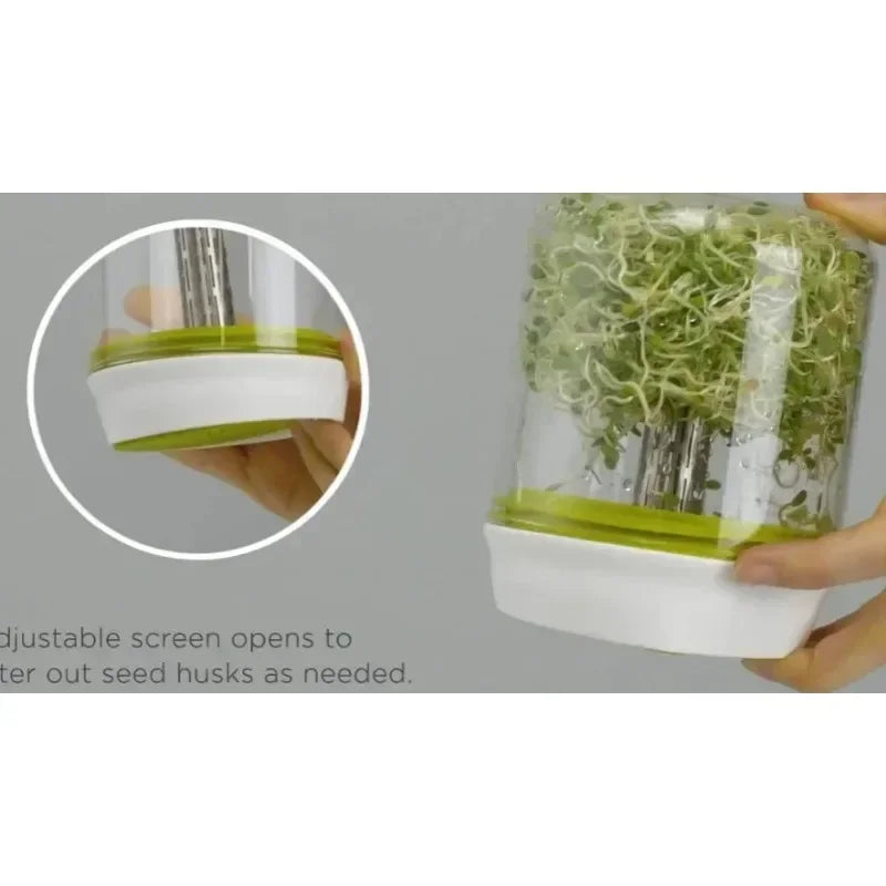 Countertop Sprouter Kit Reusable Seed Growing Container For Kitchen Gardening Bean Sprouts Germination Tray Supplies