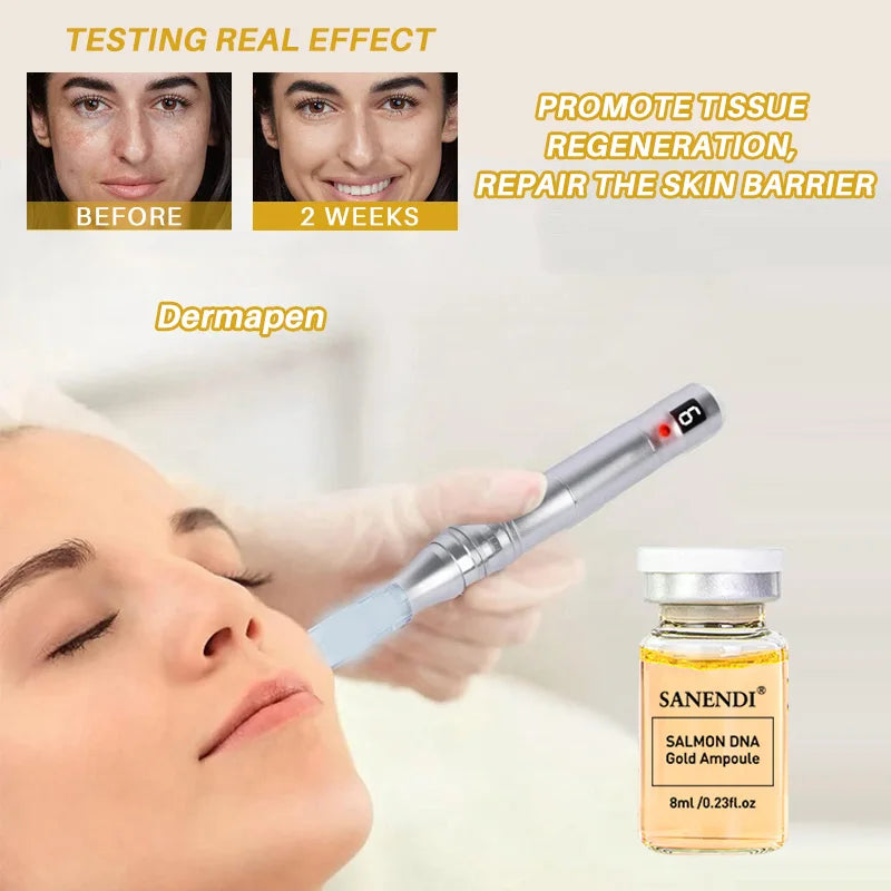 2 in 1 Salmon DNA &Jet Care VC serum firming deep skin care moisturizing whitening ampoule facial anti-aging Whitening Set