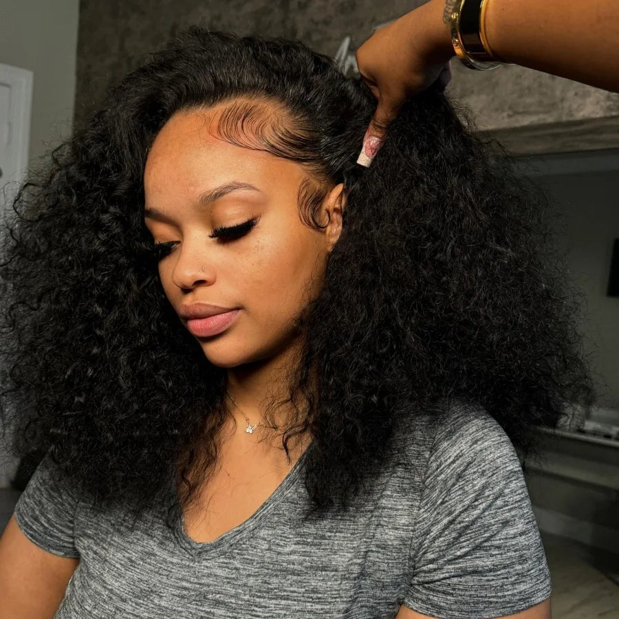 200% Density Short Curly Bob Lace Front Wig
