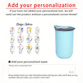 Customizable birthday flower stainless steel water cup,Customized name coffee cup，Birthday、Valentine's Day gift.