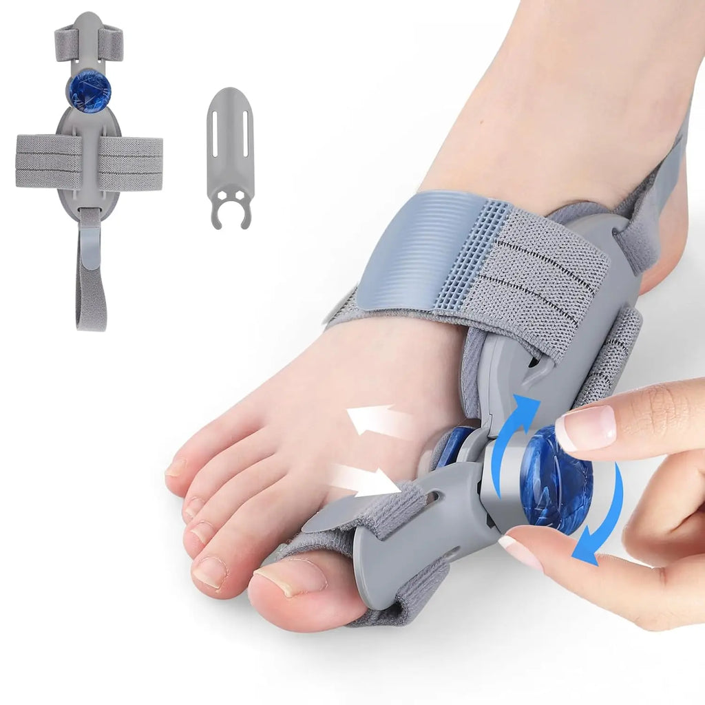 Unisex Bunion Adjustable Bunion Fix for Big Toe Separation Pain Relief - Orthopedic Bunion Splint with Straightener