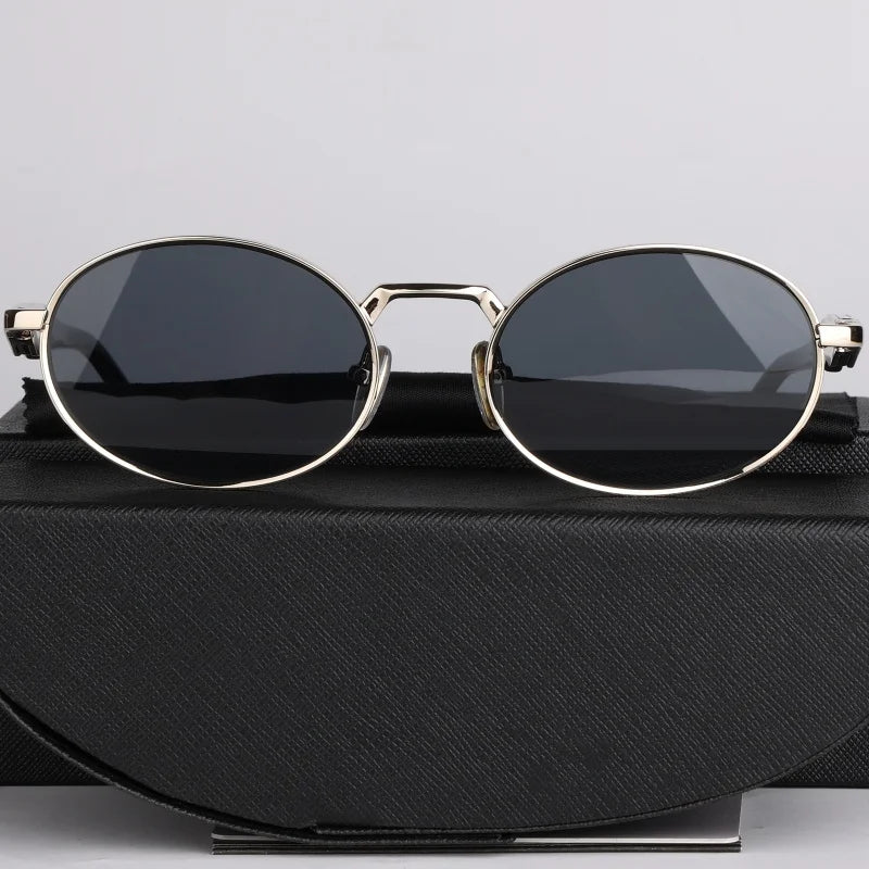 New Trend Oval Acetate Sunglasses For Women Fashion Brand Designer Ladies Party  Eyeglasses  Girls Frame Polarized Sun Glasses