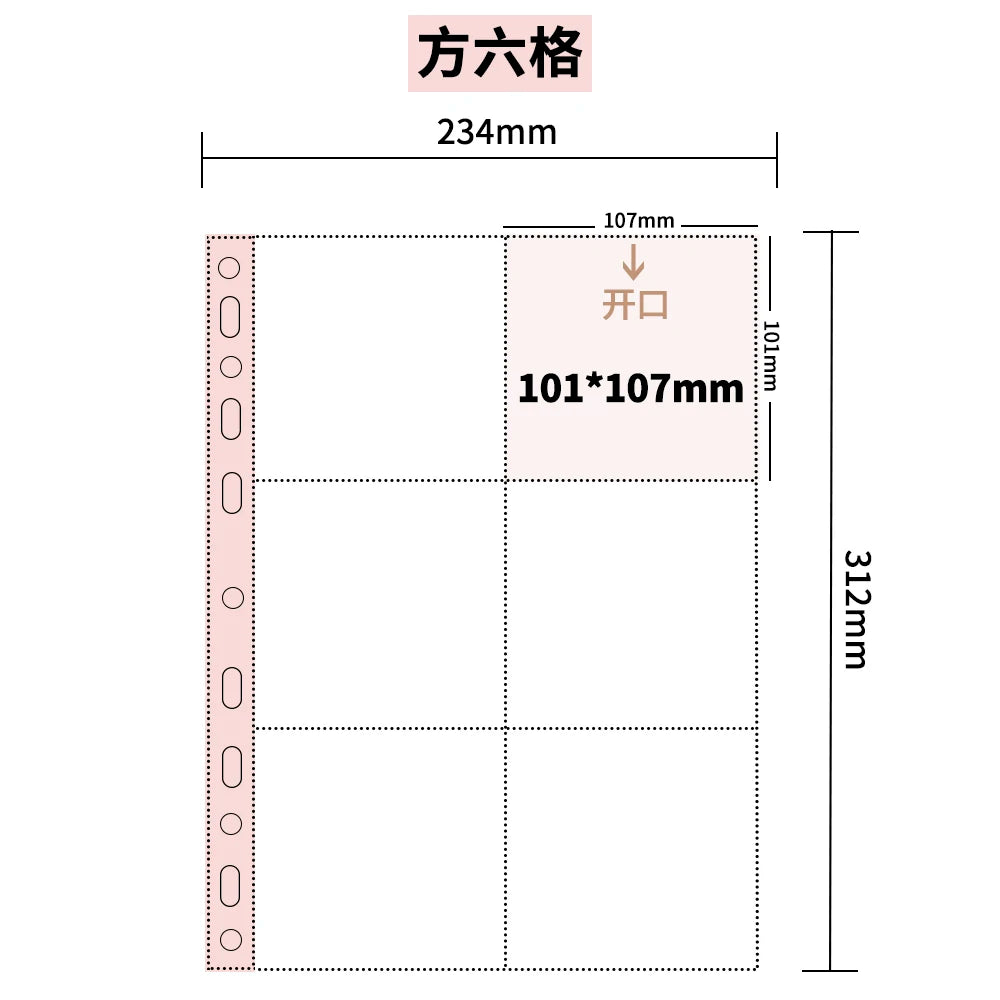 10Pcs A4 Double Sided Photo Sleeves Pages -Thick Clear Photo Album Inserts For Trading Cards, Postcards, Polaroids, Laser Ticket
