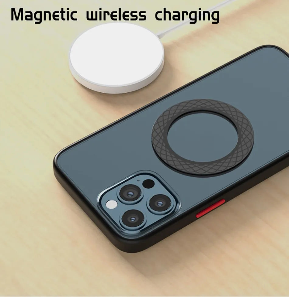 For Magnetic Plate Ring For Magsafe Wireless Charger   Plastic Sheet Sticker Magnet Car Phone Holder For Phone 14 13 12 Xiaomi