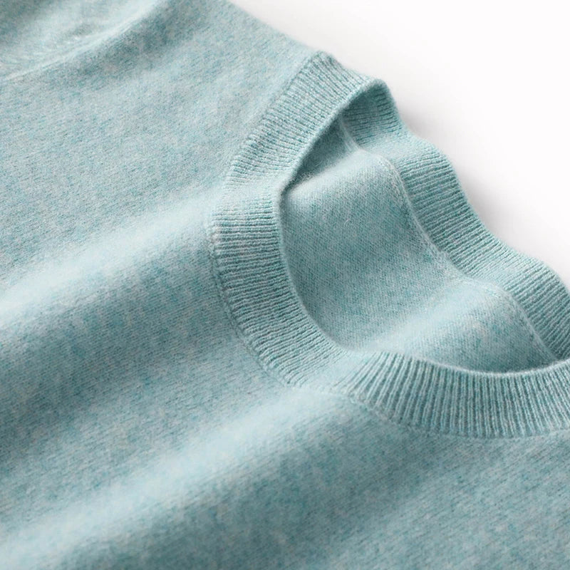 Autumn And Winter Thin Sweater Women's Round Neck Pullover