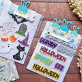 KLJUYP Happy Halloween Metal Cutting Dies Stencils for DIY Scrapbooking/album Decorative Embossing DIY Paper Cards