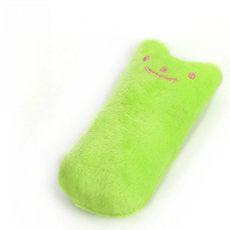 Catnip Cat Pillow Toy - Funny Pet Chew Claw Molar Toy for Kittens - Soft Cute Interactive Plaything