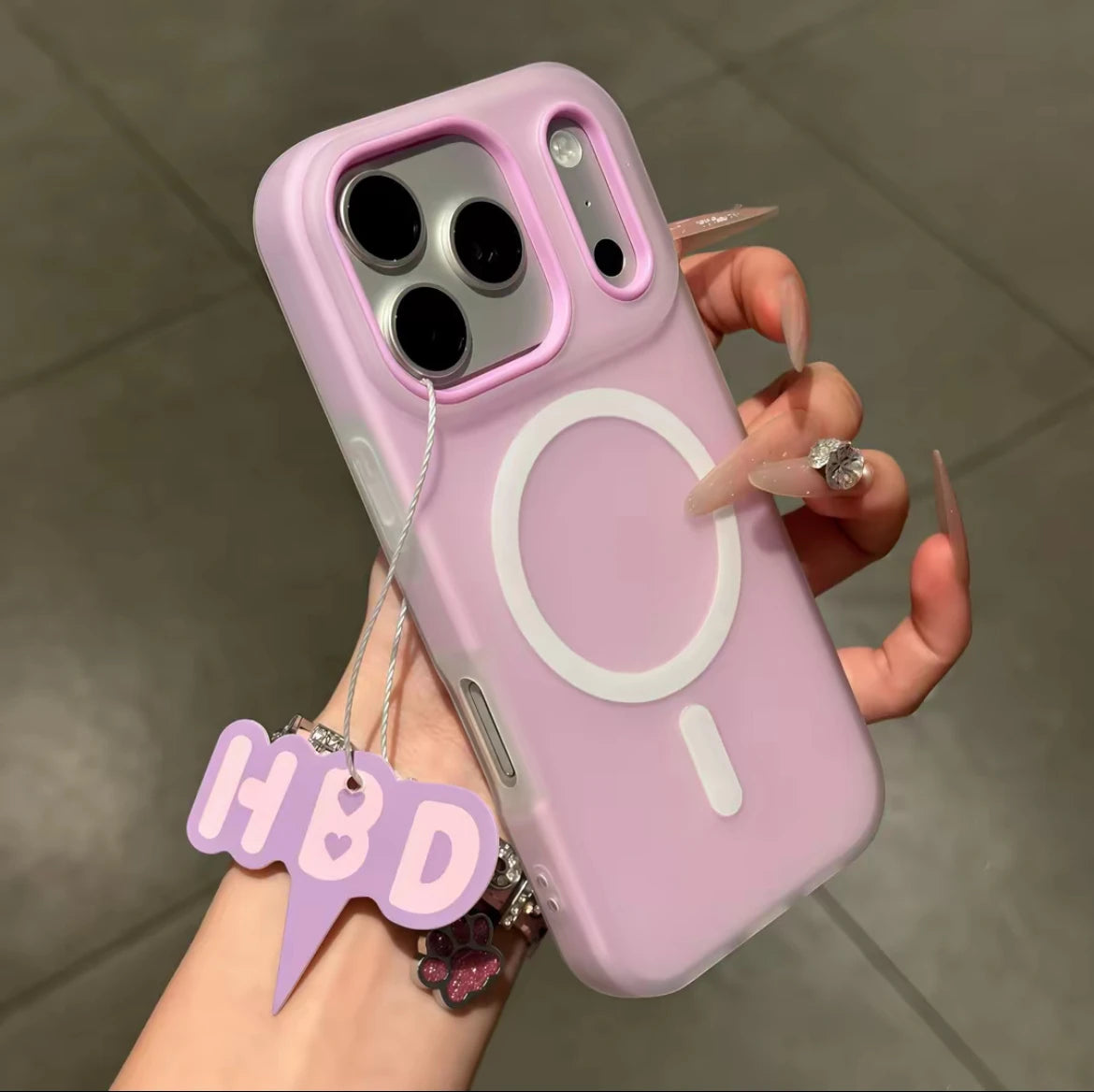 Candy Color 2 IN 1 For Magsafe Case For iPhone 17 Pro Max 16 15 14 13 12 11 Pro Air Magnet Wireless Charger Matte Cover Funda