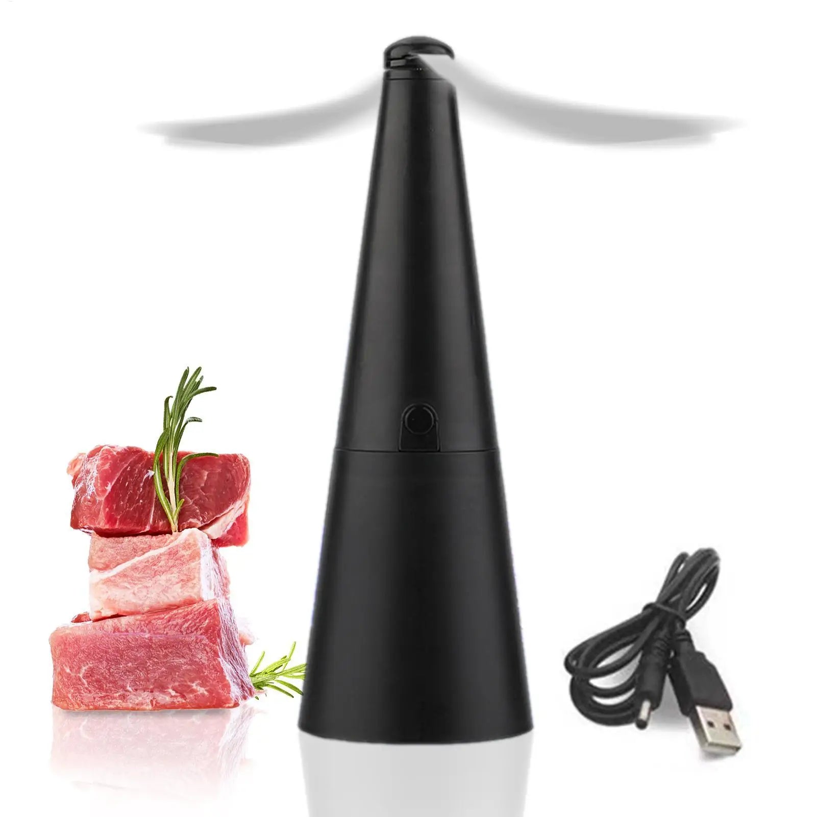 Automatic Mosquito Repellent Fan Fly Swatter Fan Portable Rechargeable Table Fly Fans Outdoor Kitchen Fly Repellent Fan