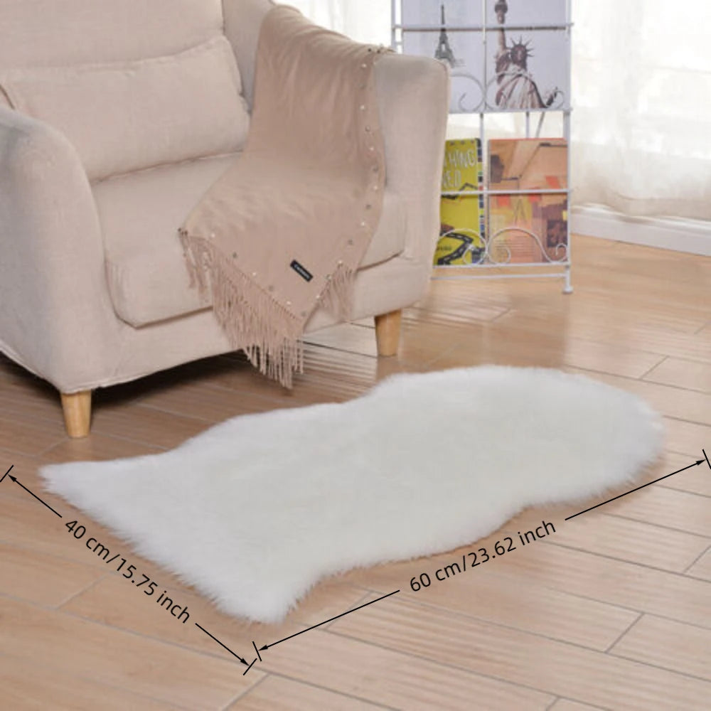 Artificial Sheepskin Long Hair Carpet Floor Wool Fluffy Soft Mat Soft Faux Fluffy Shaggy Rugs Home Decor