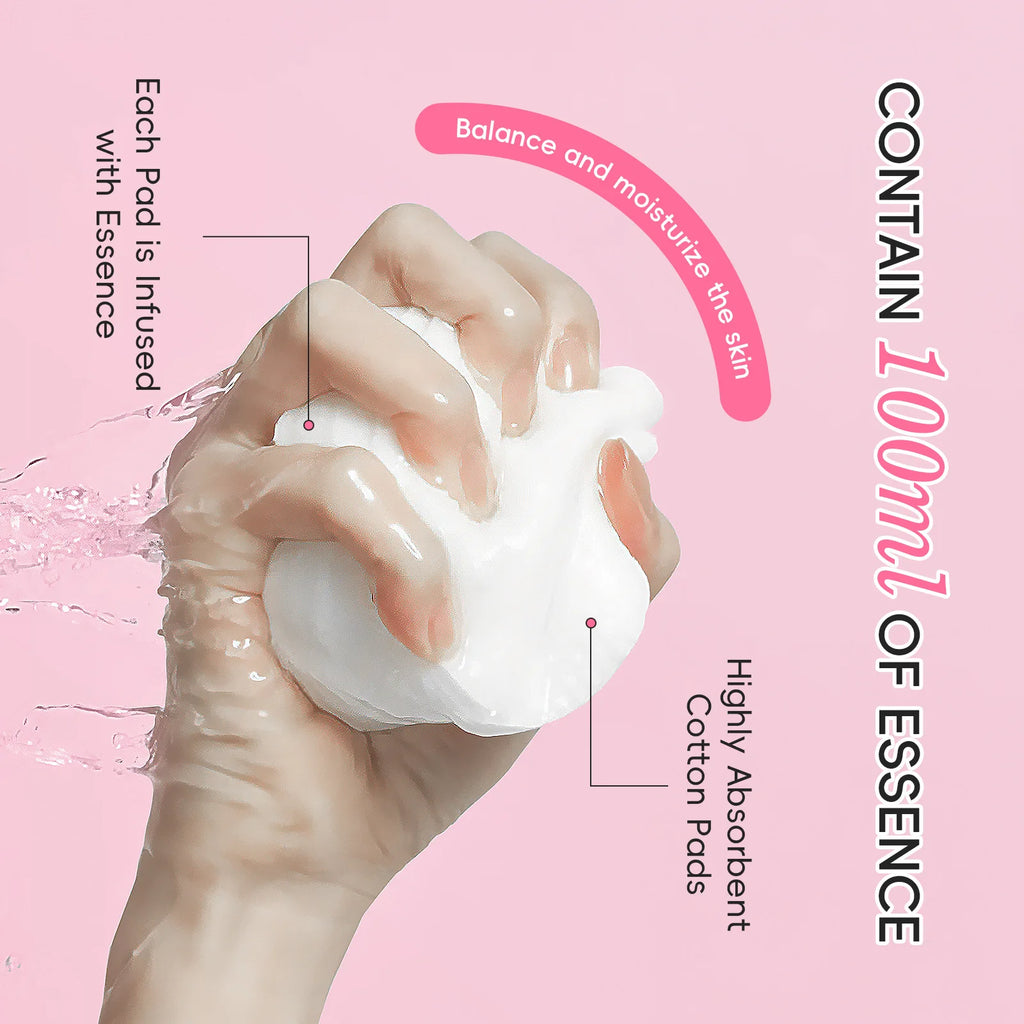 Japan Sakura Toner Pads 100ml 40pads Day Night Use Remove Makeup Cleanse Moisturize Face Care Hydrating Treatment  Skin Care