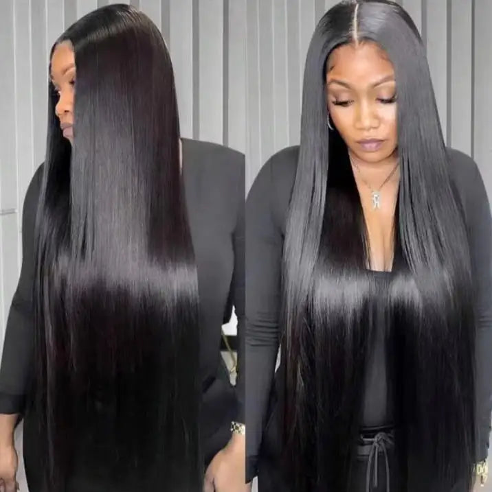 40 42 Inch Long Straight Human Hair Bundles Natural Brazilian