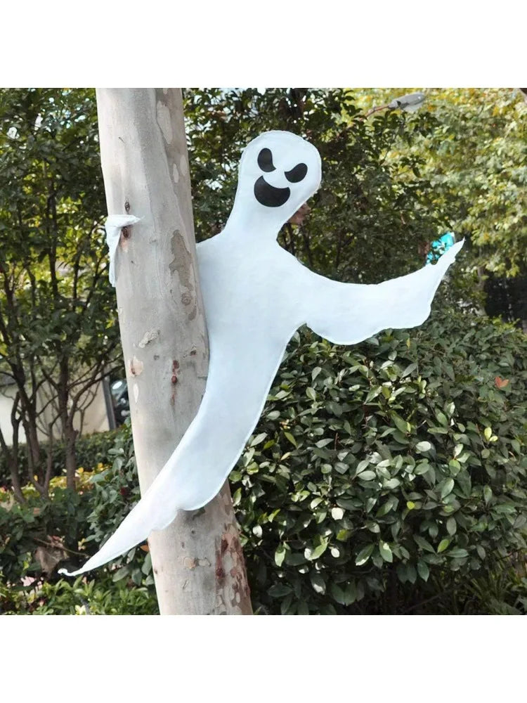 53''Halloween Bendable Tree Wrap Ghost Decoration for Halloween Outdoor