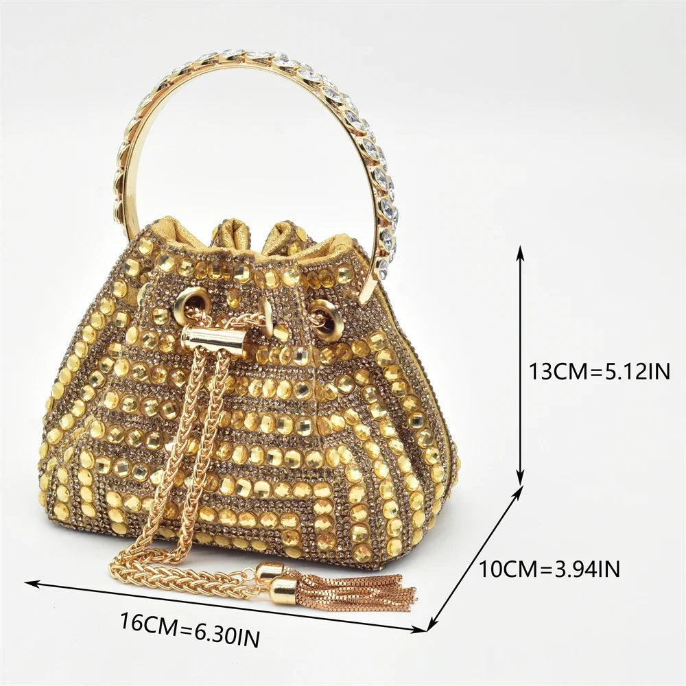 Fashion Gold Color Shoes and Bags To Match Set