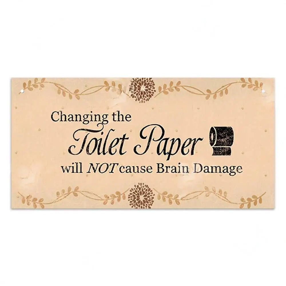 Home decor Toilet Signs Wooden Hanging Plaque Decorative Plaque for Toilet Door Hanging Sign Wood In Bar Pub Beach decor