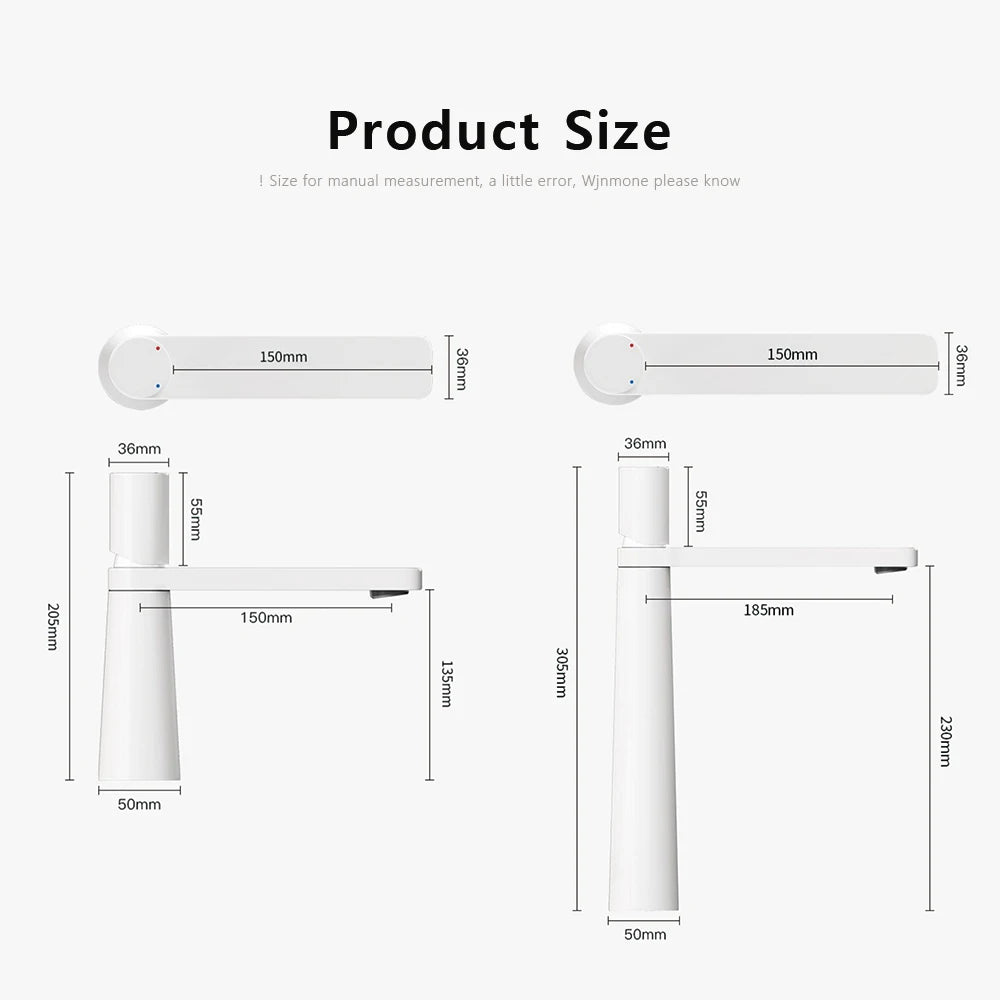 Modern Basin Faucet Brushed Gold Brass Bathroom Mixer Faucet
