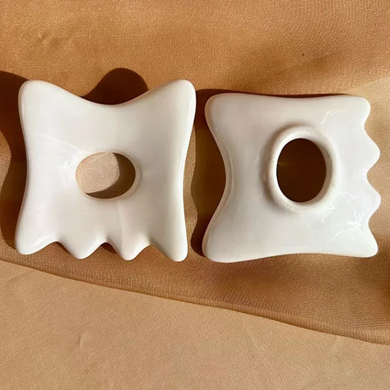 Ceramic Facial Scraping Tool Ceramic Gua Sha Board Anti Aging Facial Skin Care Reducing Dark Circles Removal Wrinkle