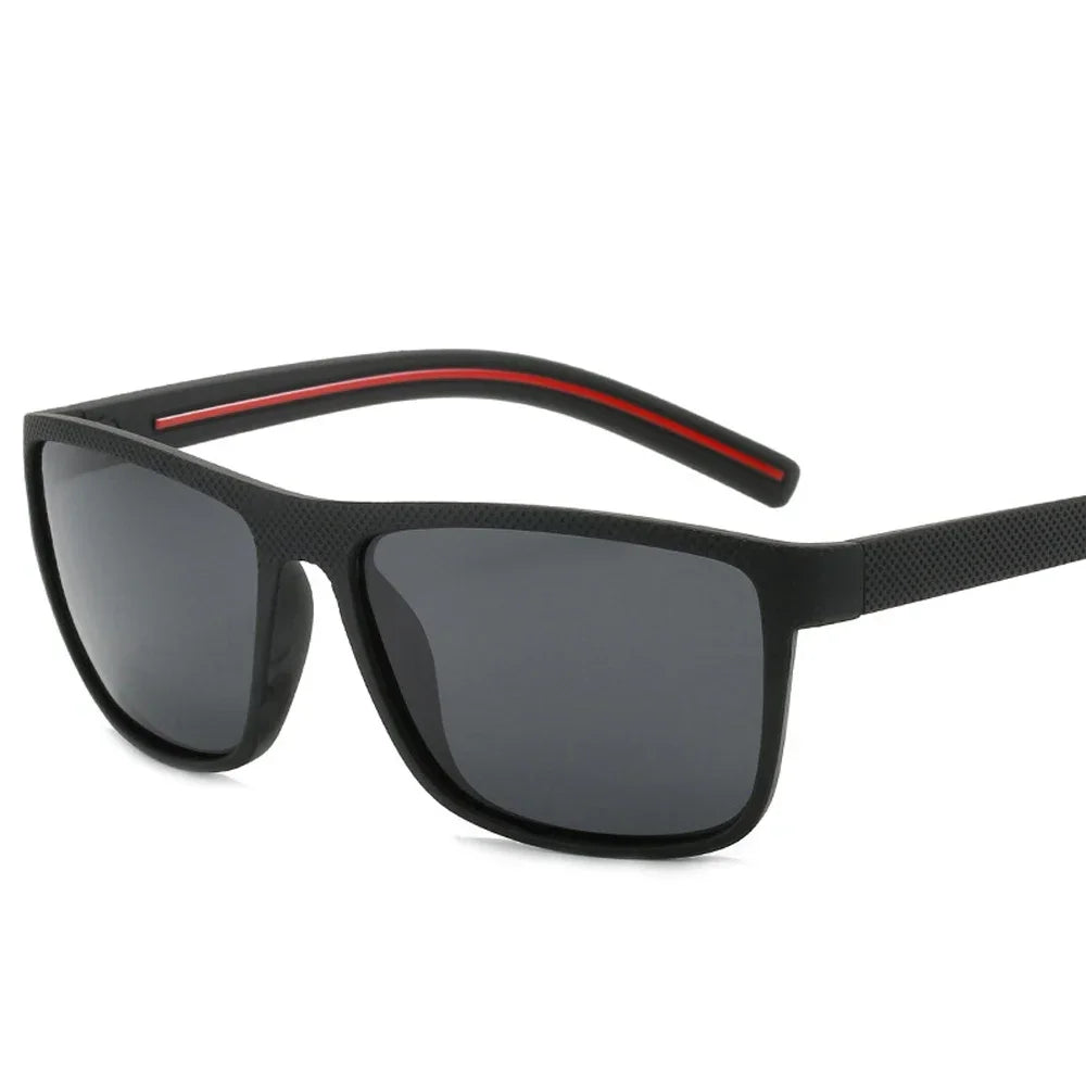 MUSELIFE Polarized Sunglasses for Men - Fashion Square Design Driving Eyewear in Plastic - Oculos de Sol for Travel