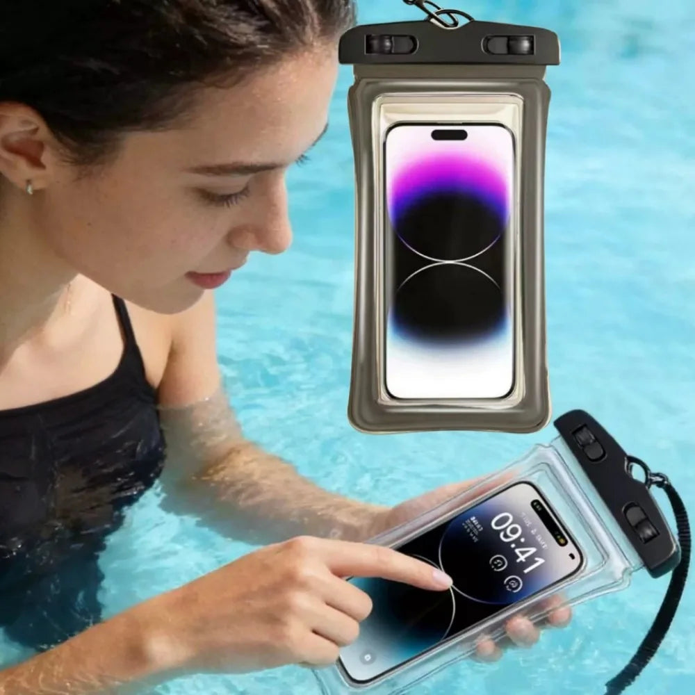 Portable Waterproof Phone Case with Hang Rope Swimming Water