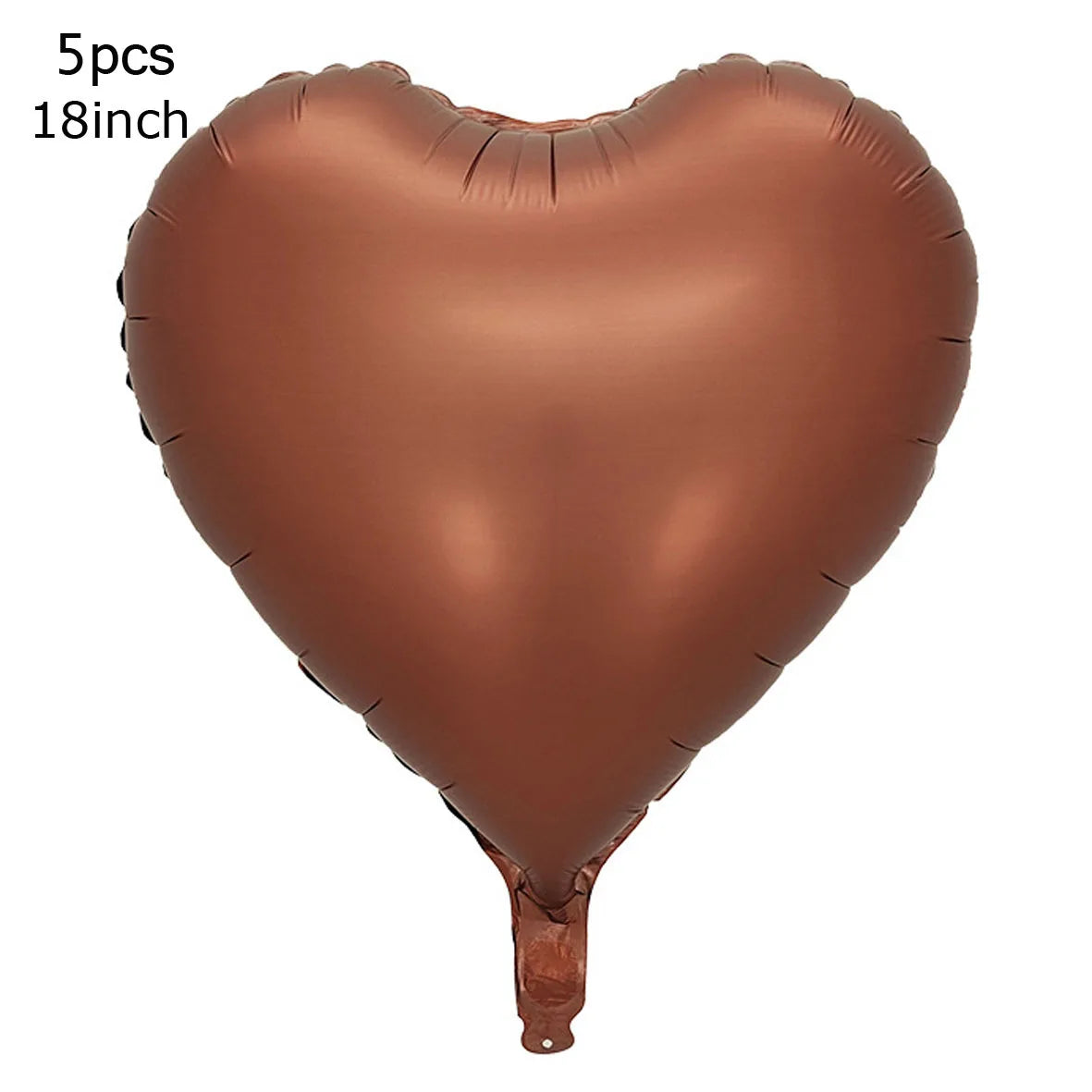 10/5/1Pc Brown Beige Cream 18inch Heart Balloons Cream Number Balloons 1 2 3 4 5 6 Birthday Number Foil Balloon Helium Air Globo
