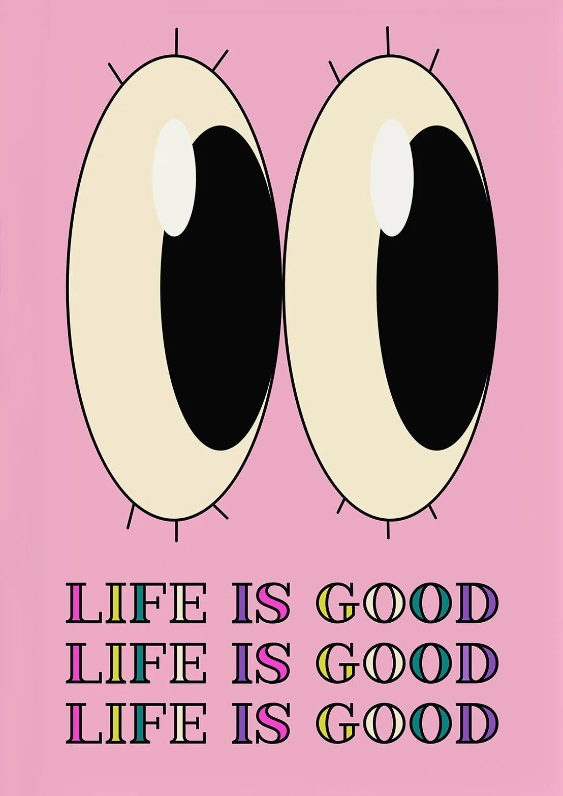 Retro Interesting Cartoon Poster Print Canvas Art Pictures Home for Kitchen and Living Room Modern Wall Decor Frameless Painting