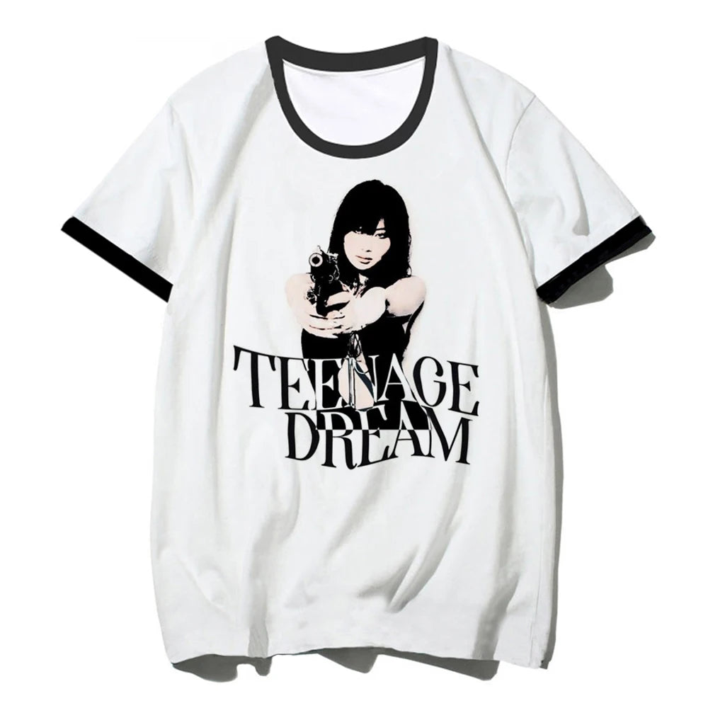 Y2k Tops top women funny Y2K Japanese Tee girl y2k clothing