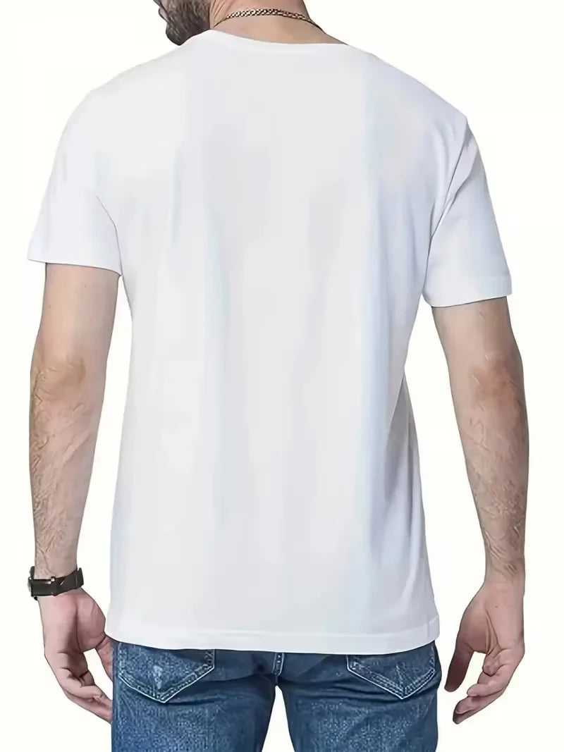 Men's Casual Trendy Medusa Head Greek Key Pattern T-Shirt