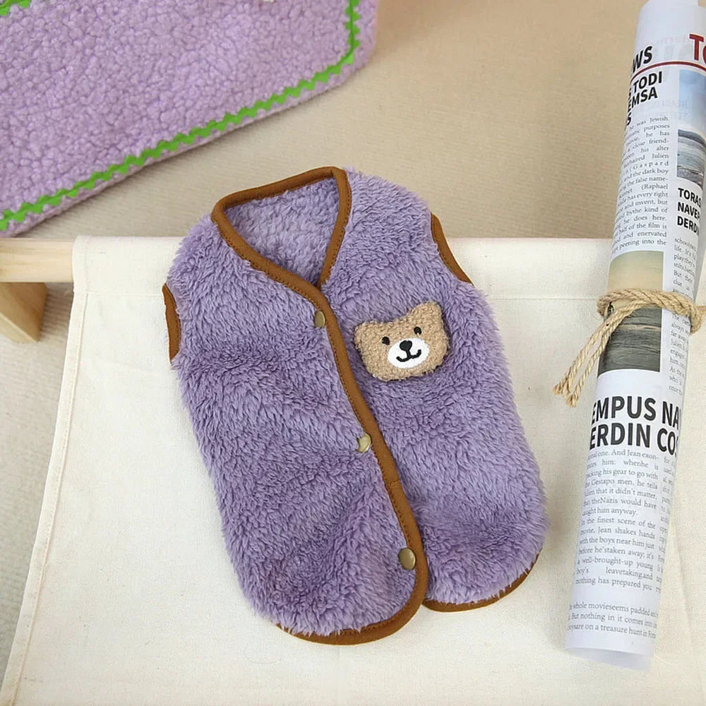 Luxury Pet Cat Costume Clothes for Cats Winter Kitten Sphynx Sweatshirt Puppy Fleece Vest Warm Jacket Coat Small Dogs Clothing
