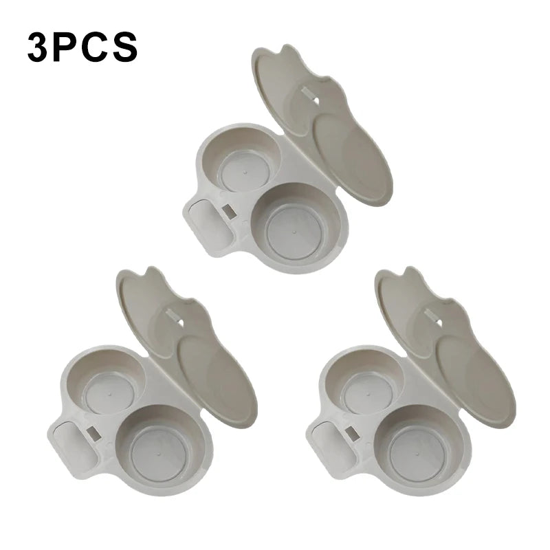 Microwave Egg Poacher Dual Cavity Breakfast Maker with Lid Handle