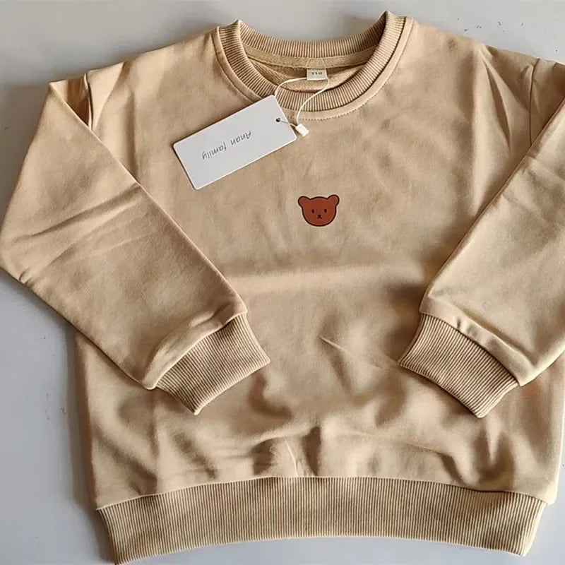 Family Matching Bear-Print Sweatshirt Set