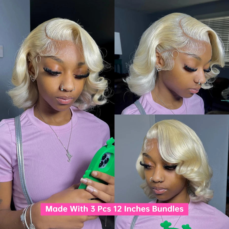30 40 Inches 613 Honey Blonde Bundles Remy Human Hair Weave