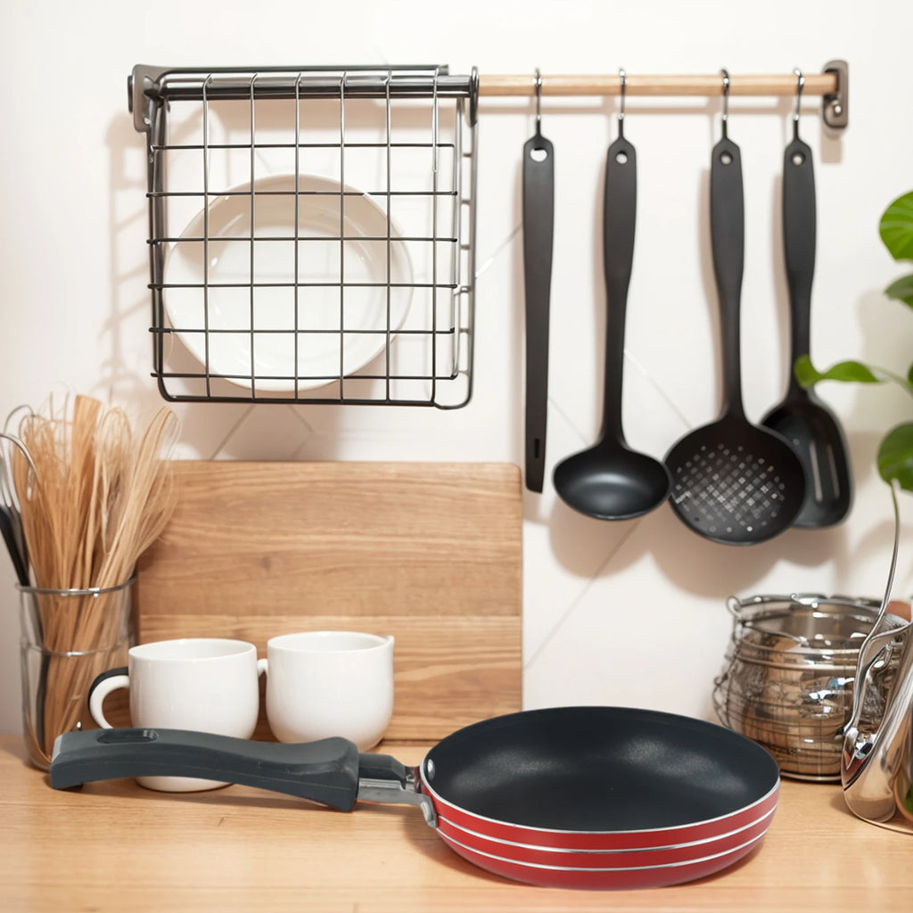 12cm/14cm/16cm Mini Frying Pan Non-Stick Steel Frypan Pot Saucepan