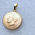 P(26)Coin Pendant United Kingdom 1 Sovereign 1911 Gold Plated Copy Coin(22.5mm)