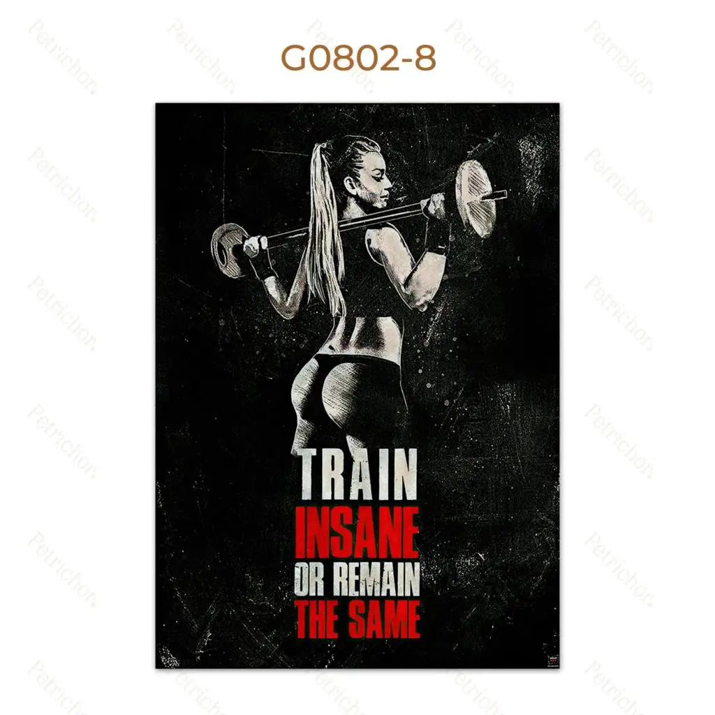 Muscle Motivation Inspirational Quotes Bodybuilding Wall Art Canvas Painting Posters Picture For Gym Fitness Office Home Decor