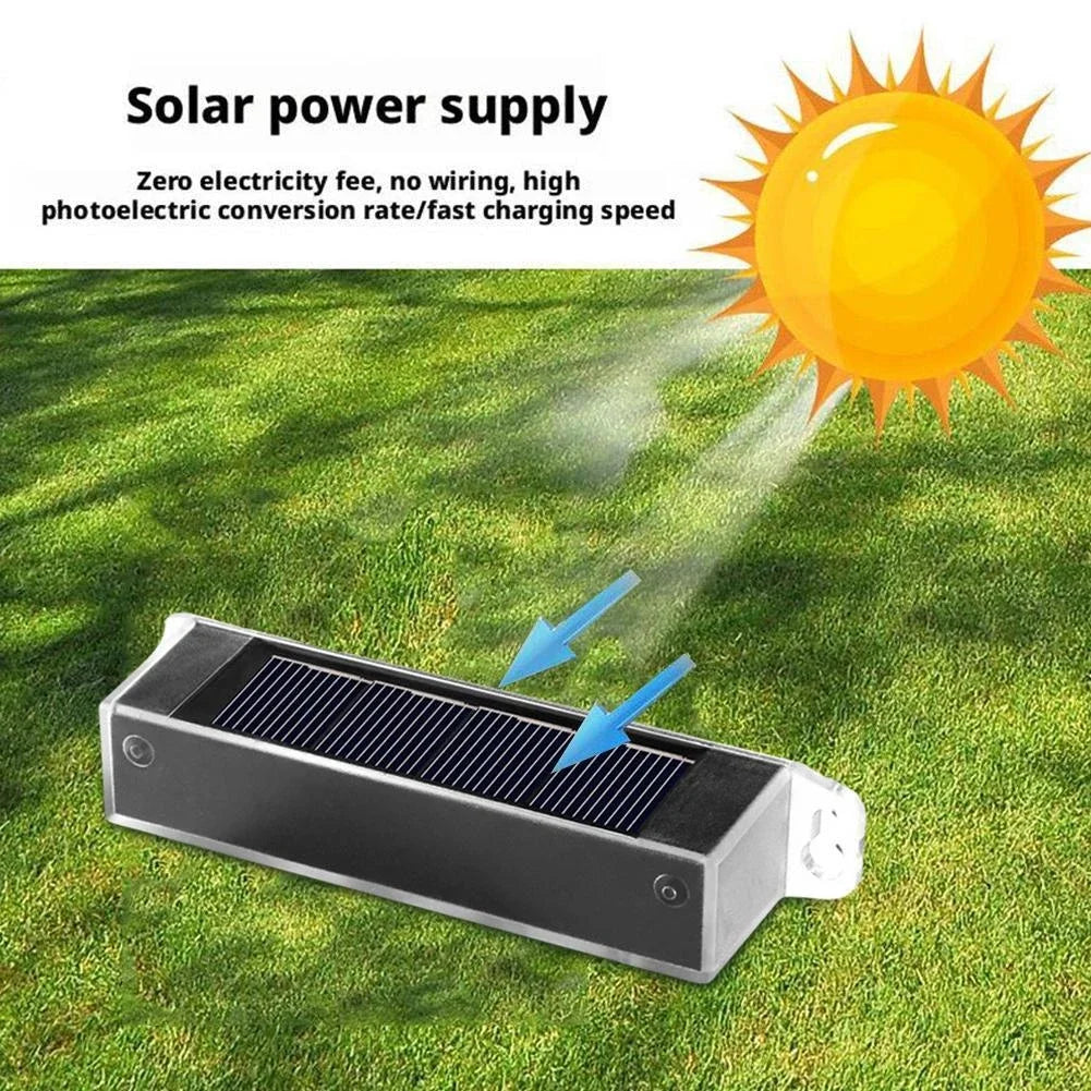 Outdoor Solar Wall Light Waterproof Warm White LED For